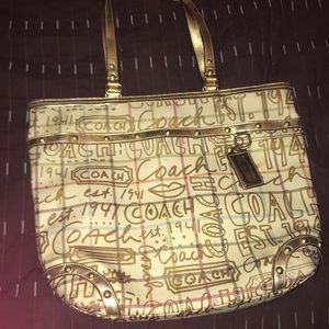 Coach est 1941 genuine leather bag